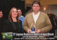 Premiação no 15º Congresso Brasileiro da Indústria de Águas Minerais - 2006